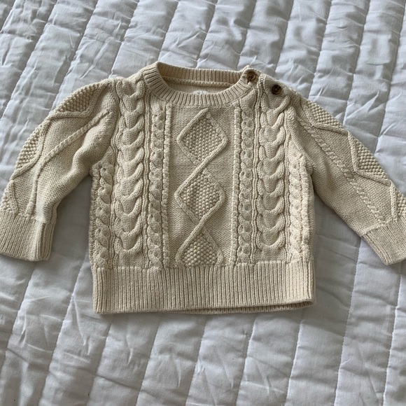 cream baby sweater